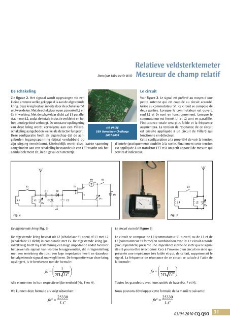Relatieve veldsterktemeter - UBA
