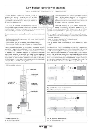 Low budget screwdriver antenna - UBA