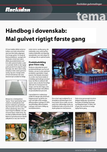 Hent tema om maling af betongulve i pdf - Rockidan