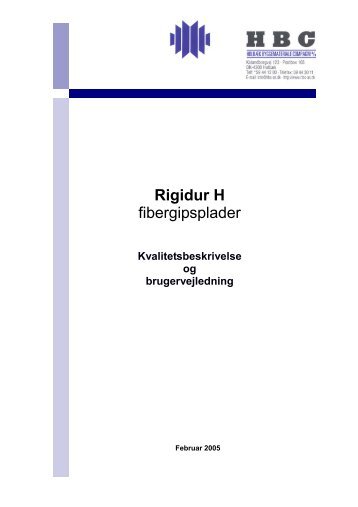 Rigidur H fibergipsplader - Moland