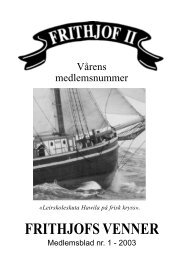 Blad nr. 1 - Losskøyta Frithjof II