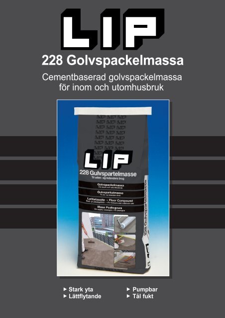 LIP 228 Golvspackelmassa