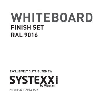 Whiteboard Finish set raL 9016 - SYSTEXX