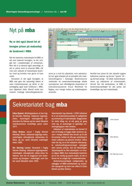 Hent MBA nyhedsbrev nr. 11 her. - Malerfagets ...