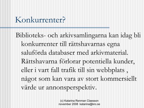 Arkiv och bibliotek på nätet - Juridicum