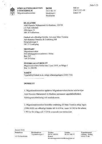 Sida l - European Database of Asylum Law