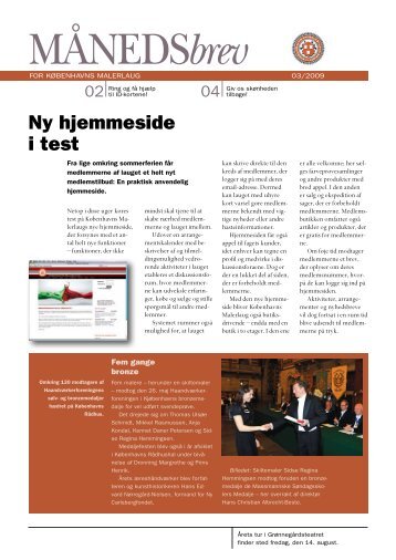 Ny hjemmeside i test - Københavns malerlaug