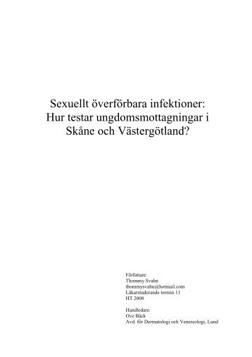 Svahn T (2008). Sexuellt överförbara infektioner - FSUM
