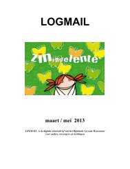 Logmail mrt-mei 2013 - Rijnlands Lyceum Wassenaar