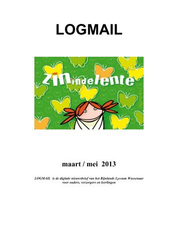 Logmail mrt-mei 2013 - Rijnlands Lyceum Wassenaar
