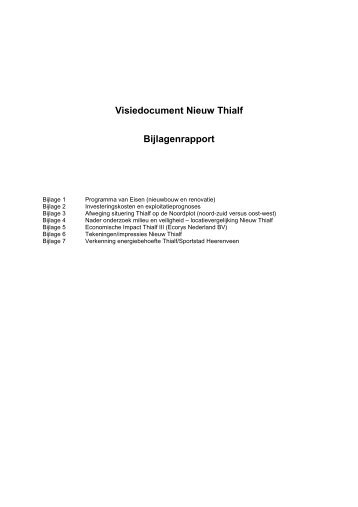 00 - Voorblad - Bijlagenrapport - Gemeente Heerenveen