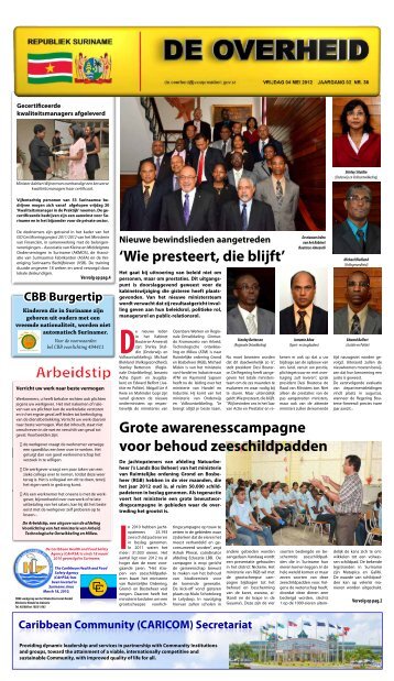 De Overheid Editie 38 - Gov.sr