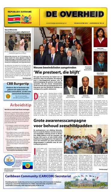 De Overheid Editie 38 - Gov.sr