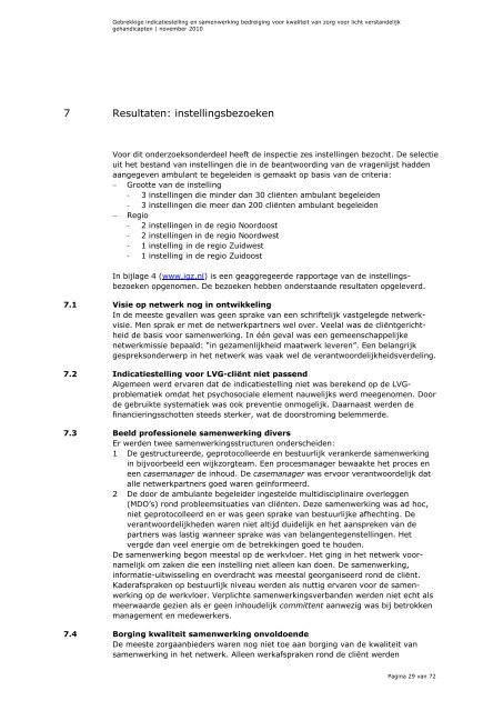 Gebrekkige indicatiestelling en samenwerking bedreiging voor ...