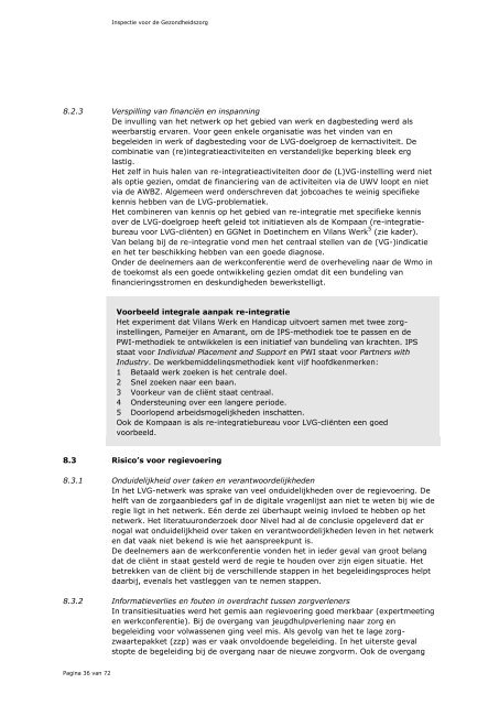 Gebrekkige indicatiestelling en samenwerking bedreiging voor ...