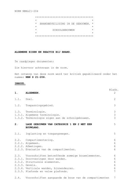 NBN S21-204 - preventie scholengemeenschap SEPTEM