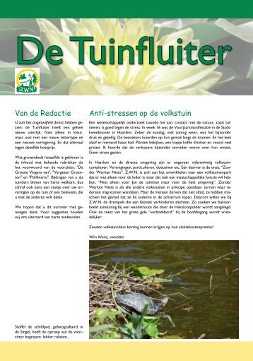 De Tuinfluiter nr. 2 zomer 2008 - Zwn Volkstuinen