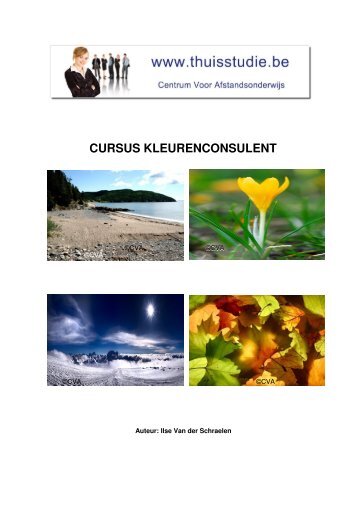 cursus kleurenconsulent - Zelfstudie of thuisstudie - start dezelfde ...