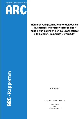 archeologische bodemonderzoek - Gemeente Buren