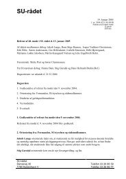 Referat - SU-rådet