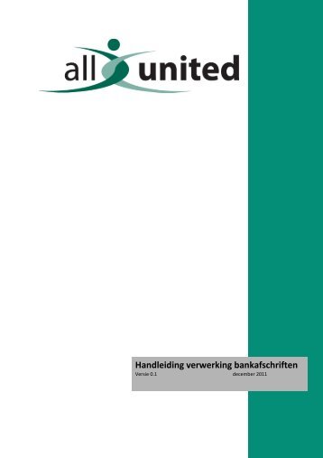 Handleiding verwerking bankafschriften - AllUnited | IS4C