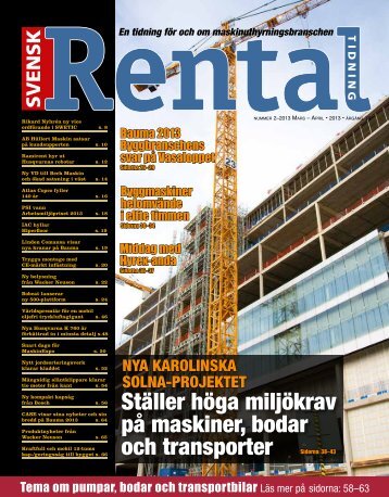 Ställer höga miljökrav på maskiner, bodar och ... - Svensk Rental