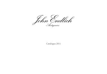 2011 catalogus met hoogtepunten uit de collectie ... - John Endlich