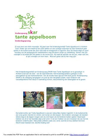 KDV Tante Appelboom, Arnhem - Kind van nature