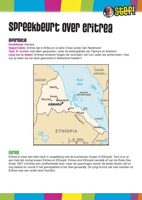 Spreekbeurt over Eritrea - Stefweb