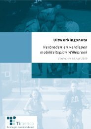 Uitwerkingsnota Willebroek - Timenco