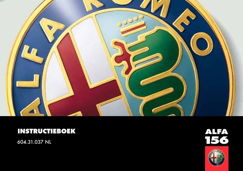 604.31.037 Alfa 156 Instructie - van der Zee van der Zee