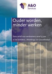 Ouder worden minder werken (extra verlof voor ... - A&O Services