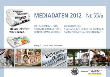 Mediadaten 2012 Nr. 55/II - Bietigheimer Zeitung