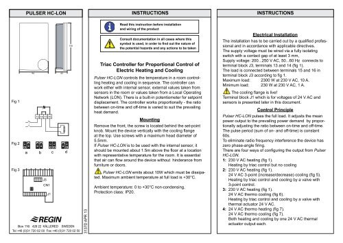 PULSER HC-LON INSTRUKTION INSTRUKTION Triac ... - regin