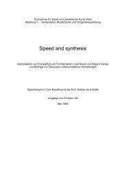 Speed and synthesis - Utz, Christian