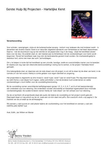 Eerste Hulp Bij Projecten - Hartelijke Kerst - Benny Vreden