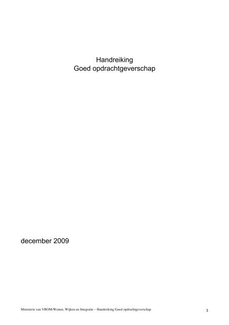 Handreiking goed opdrachtgeverschap