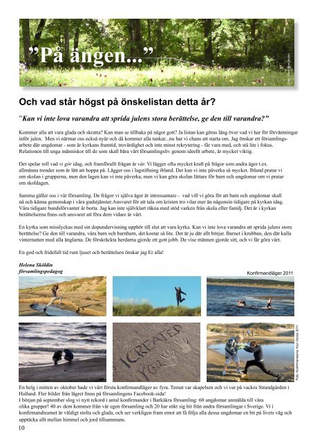 Församlingsblad nr 4 2011 - Barkåkra församling