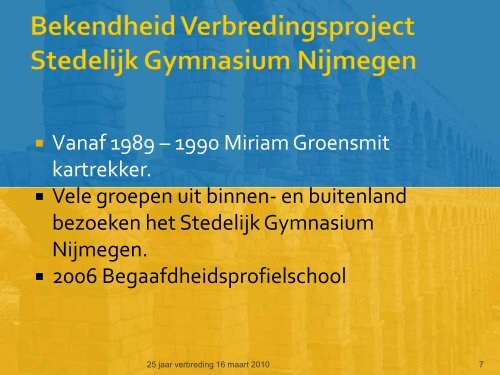 ontstaans- en wordingsgeschiedenis - Stedelijk Gymnasium Nijmegen