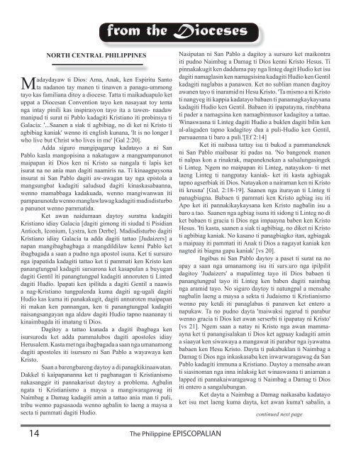 read issue - Episcopal Church in the Philippines