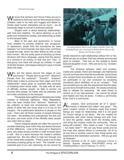 read issue - Episcopal Church in the Philippines