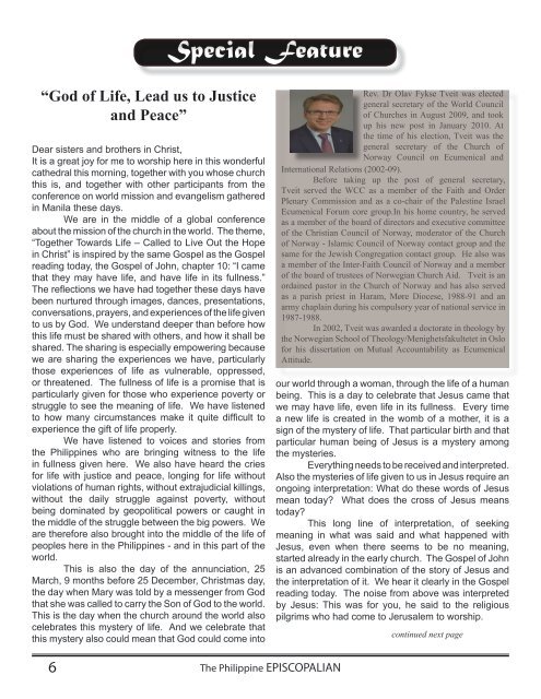 read issue - Episcopal Church in the Philippines