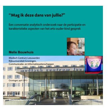 Melle Bouwhuis - Scripties UMCG - Rijksuniversiteit Groningen