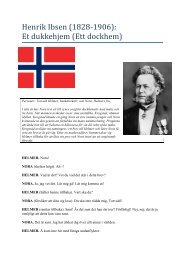 Henrik Ibsen (1828-1906): Et dukkehjem (Ett dockhem) - TeaM Mysak