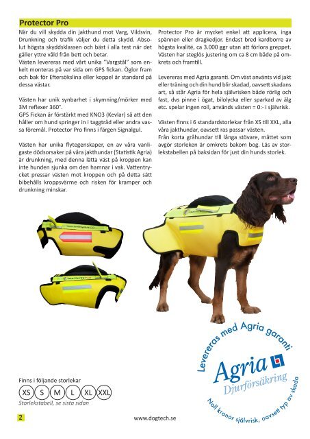 DOGTECH - Protector Hundskydd