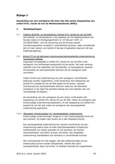 Sectorindeling - Salaris-informatie.nl