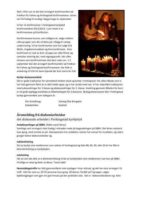 Årsmelding Ferkingstad 2012 -web.pdf - Ferkingstad menighet