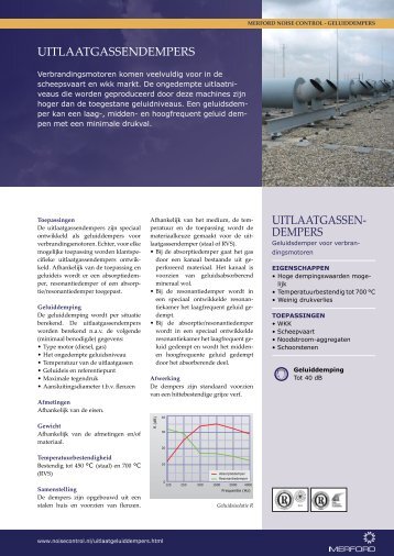 Productblad uitlaatgassendempers - Merford Noise Control