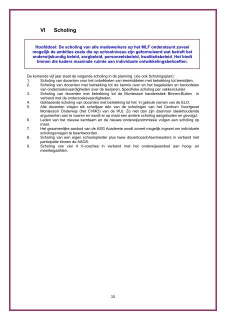 Schoolplan 2012-2017 - Montessori Lyceum Flevoland