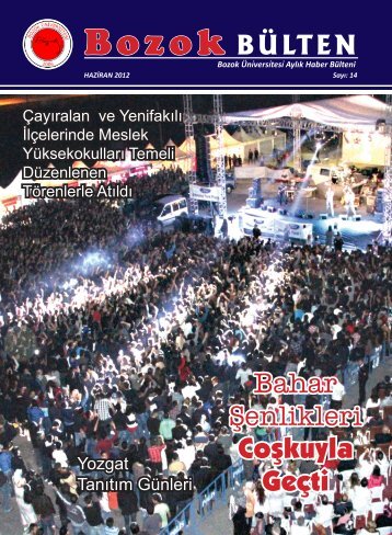 Haziran 2012 Bozok Bülten indirmek için tıklayınız!